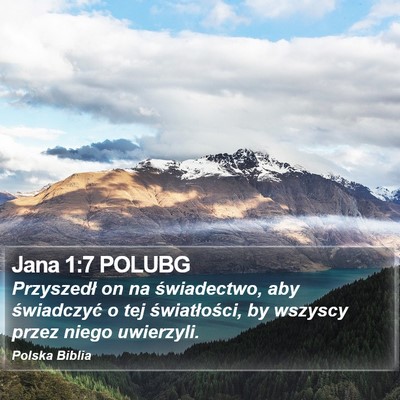 Jana 1:7 POLUBG Bible Verse Image