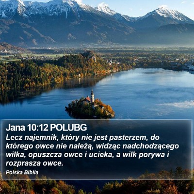 Jana 10:12 POLUBG Bible Verse Image