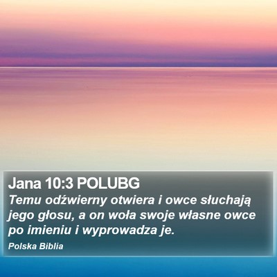 Jana 10:3 POLUBG Bible Verse Image