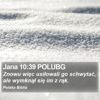Jana 10:39 POLUBG Bible Verse Image