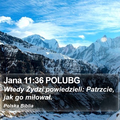 Jana 11:36 POLUBG Bible Verse Image