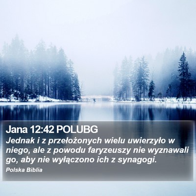 Jana 12:42 POLUBG Bible Verse Image