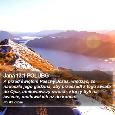 Jana 13:1 POLUBG Bible Verse Image
