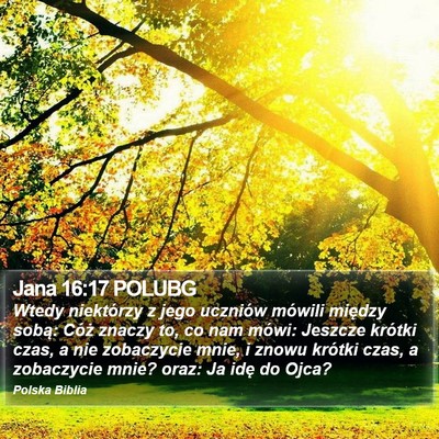 Jana 16:17 POLUBG Bible Verse Image