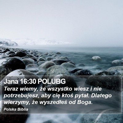 Jana 16:30 POLUBG Bible Verse Image