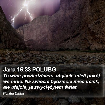 Jana 16:33 POLUBG Bible Verse Image
