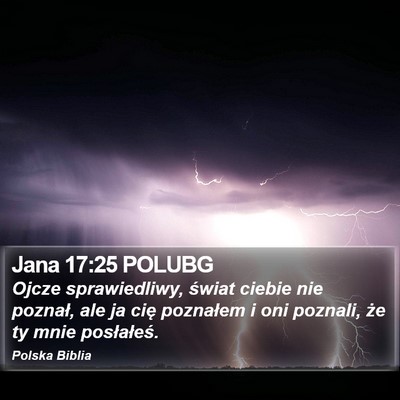 Jana 17:25 POLUBG Bible Verse Image