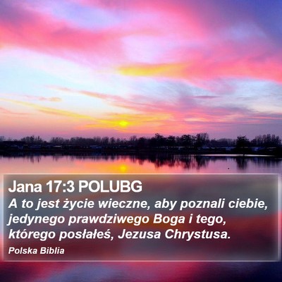 Jana 17:3 POLUBG Bible Verse Image