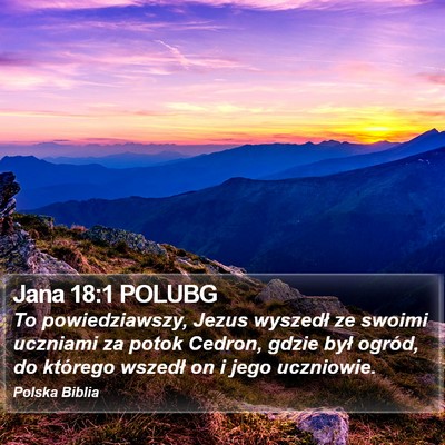 Jana 18:1 POLUBG Bible Verse Image