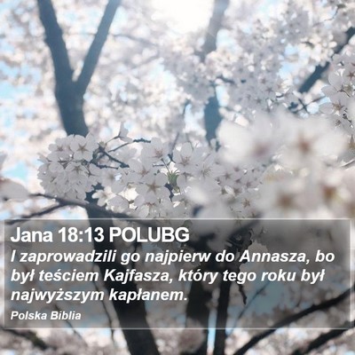 Jana 18:13 POLUBG Bible Verse Image