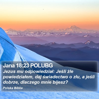 Jana 18:23 POLUBG Bible Verse Image