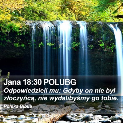 Jana 18:30 POLUBG Bible Verse Image