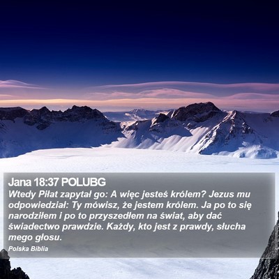 Jana 18:37 POLUBG Bible Verse Image
