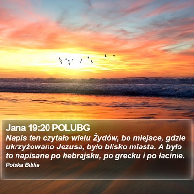 Jana 19:20 POLUBG Bible Verse Image