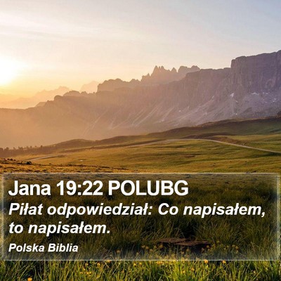Jana 19:22 POLUBG Bible Verse Image