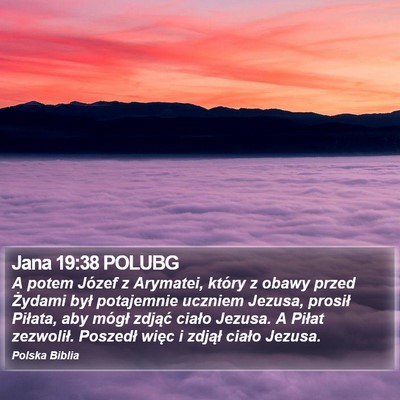 Jana 19:38 POLUBG Bible Verse Image