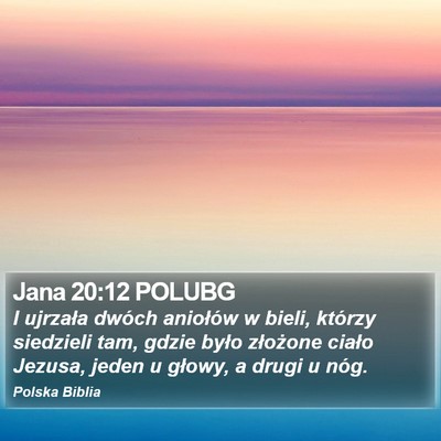 Jana 20:12 POLUBG Bible Verse Image