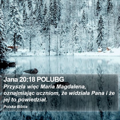 Jana 20:18 POLUBG Bible Verse Image