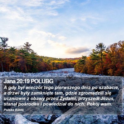 Jana 20:19 POLUBG Bible Verse Image