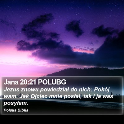 Jana 20:21 POLUBG Bible Verse Image