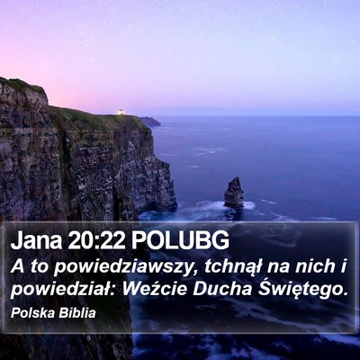 Jana 20:22 POLUBG Bible Verse Image
