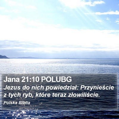Jana 21:10 POLUBG Bible Verse Image
