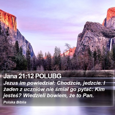 Jana 21:12 POLUBG Bible Verse Image