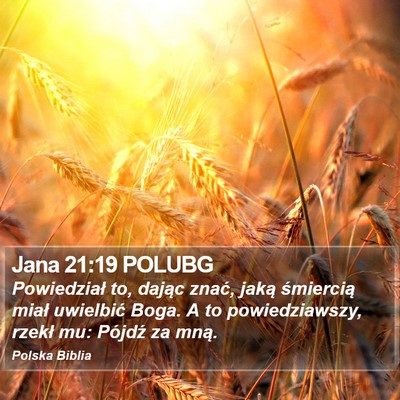 Jana 21:19 POLUBG Bible Verse Image