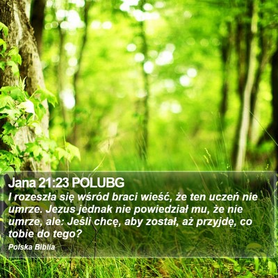 Jana 21:23 POLUBG Bible Verse Image