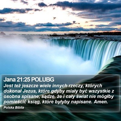 Jana 21:25 POLUBG Bible Verse Image
