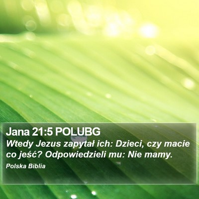 Jana 21:5 POLUBG Bible Verse Image