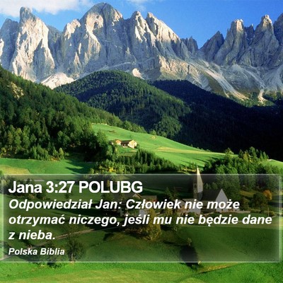 Jana 3:27 POLUBG Bible Verse Image