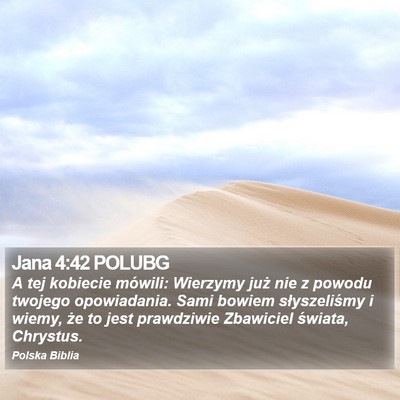 Jana 4:42 POLUBG Bible Verse Image