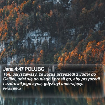 Jana 4:47 POLUBG Bible Verse Image
