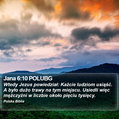 Jana 6:10 POLUBG Bible Verse Image