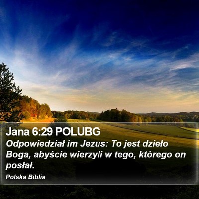 Jana 6:29 POLUBG Bible Verse Image