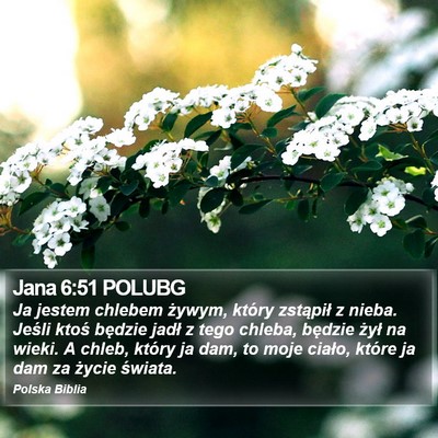 Jana 6:51 POLUBG Bible Verse Image
