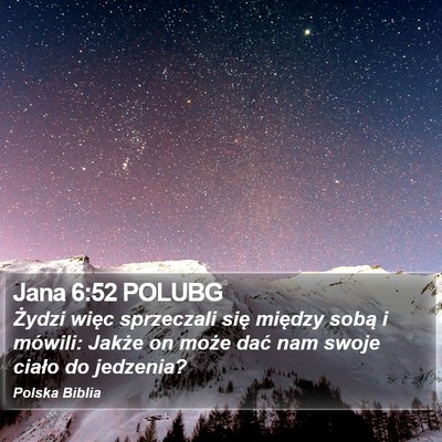 Jana 6:52 POLUBG Bible Verse Image