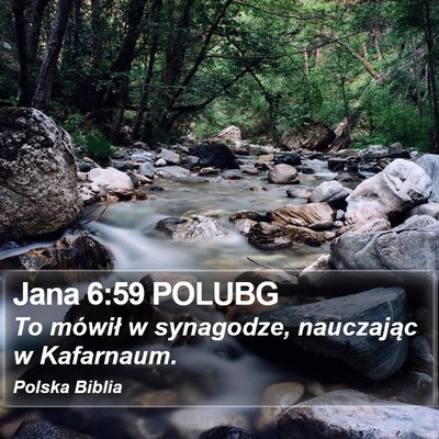 Jana 6:59 POLUBG Bible Verse Image