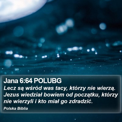 Jana 6:64 POLUBG Bible Verse Image
