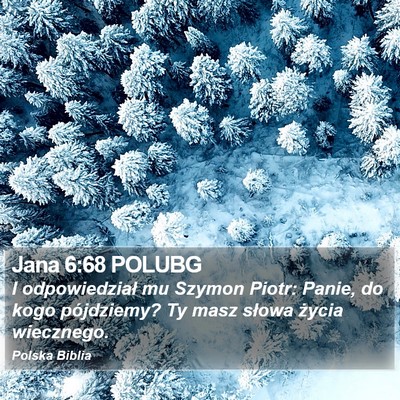 Jana 6:68 POLUBG Bible Verse Image