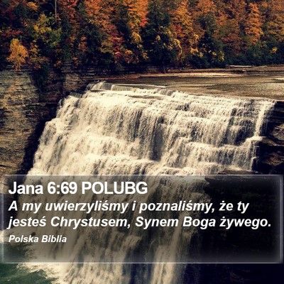 Jana 6:69 POLUBG Bible Verse Image