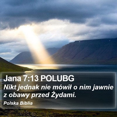 Jana 7:13 POLUBG Bible Verse Image