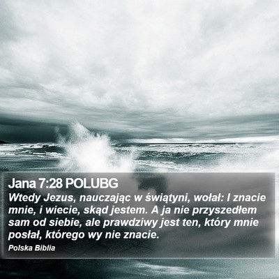 Jana 7:28 POLUBG Bible Verse Image