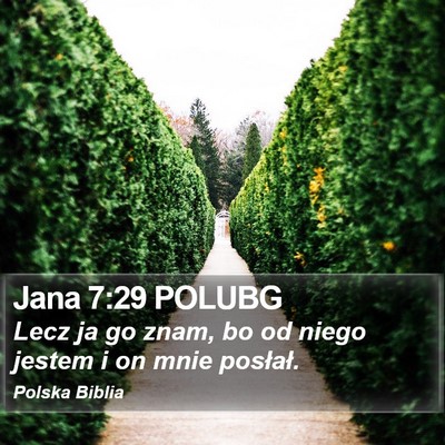 Jana 7:29 POLUBG Bible Verse Image