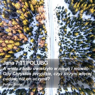 Jana 7:31 POLUBG Bible Verse Image
