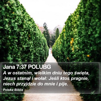 Jana 7:37 POLUBG Bible Verse Image