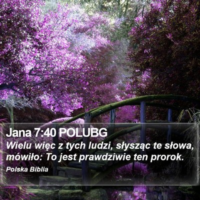 Jana 7:40 POLUBG Bible Verse Image