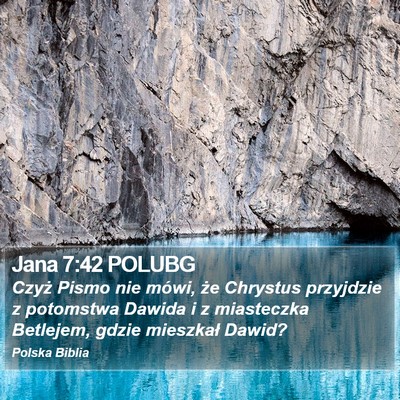 Jana 7:42 POLUBG Bible Verse Image