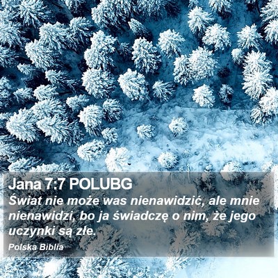 Jana 7:7 POLUBG Bible Verse Image
